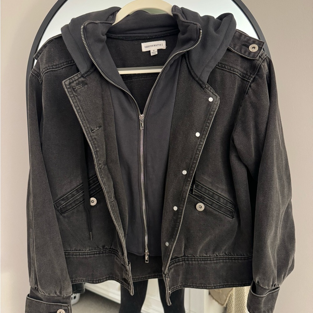 Black Denim Jacket Size Small